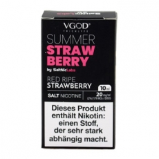 VGod SaltNic Summer Strawberry (10ml, 20mg Nic Salt)