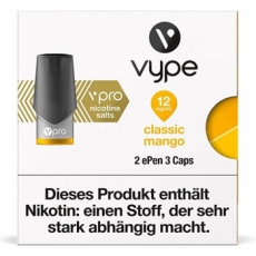 2x Vype ePen 3 Caps vPro Classic Mango