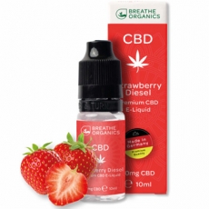 Breathe Organics Strawberry Diesel CBD Liquid 300mg/10ml