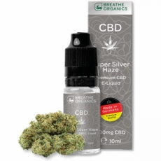 Breathe Organics Super Silver Haze CBD Liquid 300mg/10ml