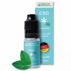 Breathe Organics Menthol CBD Liquid 300mg/10ml