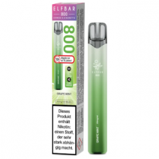 Elf Bar 800 Grape Mint (Einweg E-Zigarette, 20mg Nic Salt, max 600 Züge)