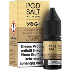 POD SALT Fusions: Peanut Butter Banana Granola (10ml, 11mg Nikotinsalz) Liquid