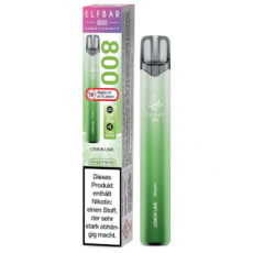 Elf Bar 800 Lemon Lime (Einweg E-Zigarette, 20mg Nic Salt)