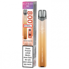 Elf Bar 800 Cream Tobacco (Einweg E-Zigarette, 20mg Nic Salt)