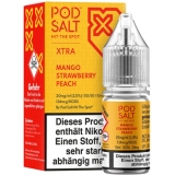 POD SALT X: Mango Strawberry Peach (10ml Nikotinsalz Liquid)
